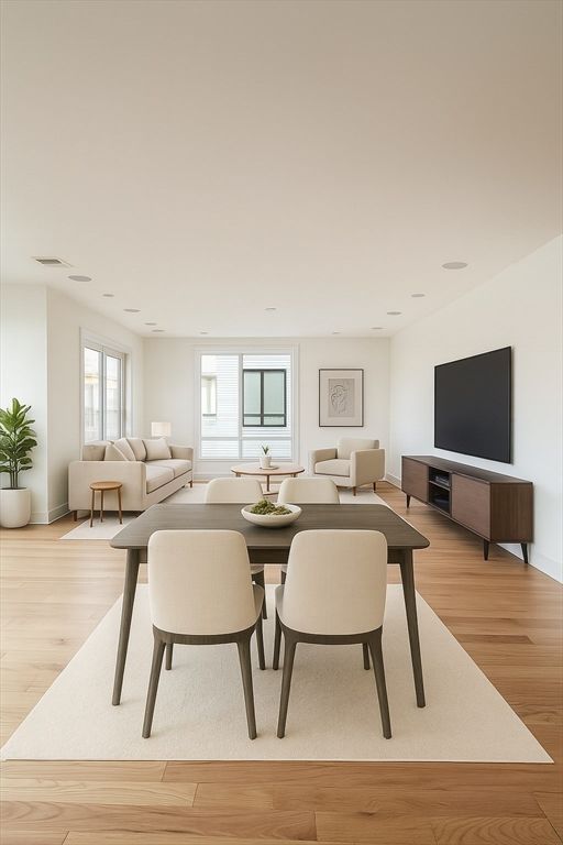 Dining room, Interior, Living room, Wood Texture Flooring