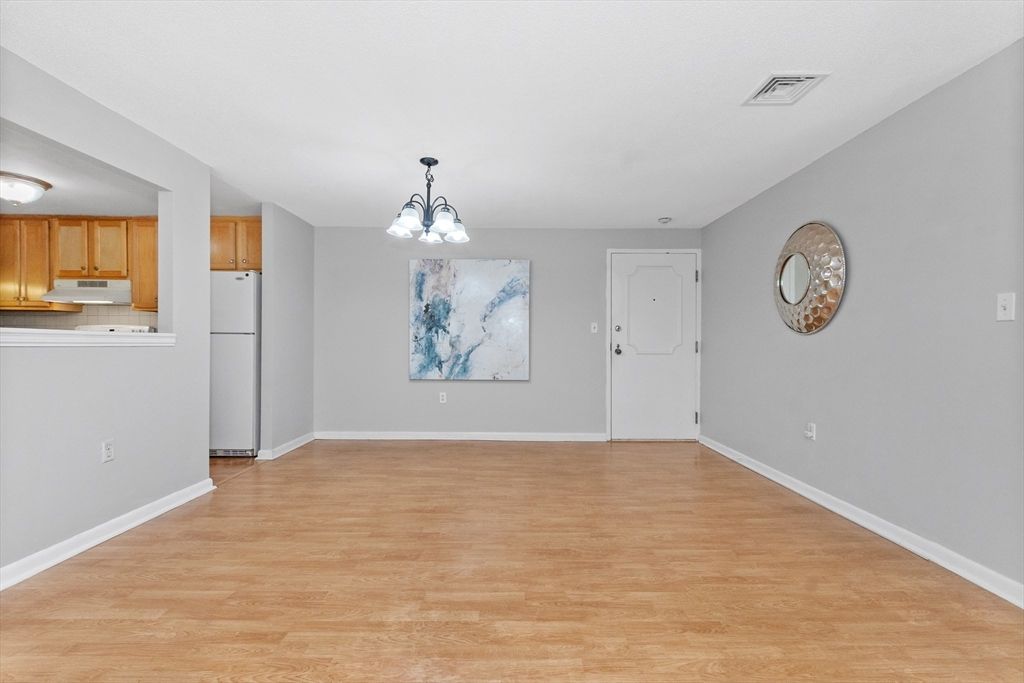 Chandelier, Empty room, Interior, Kitchen, Wood Texture Flooring
