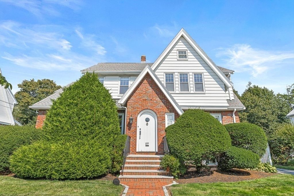 Exterior, Facade, Brick Facade, Tudor Revival