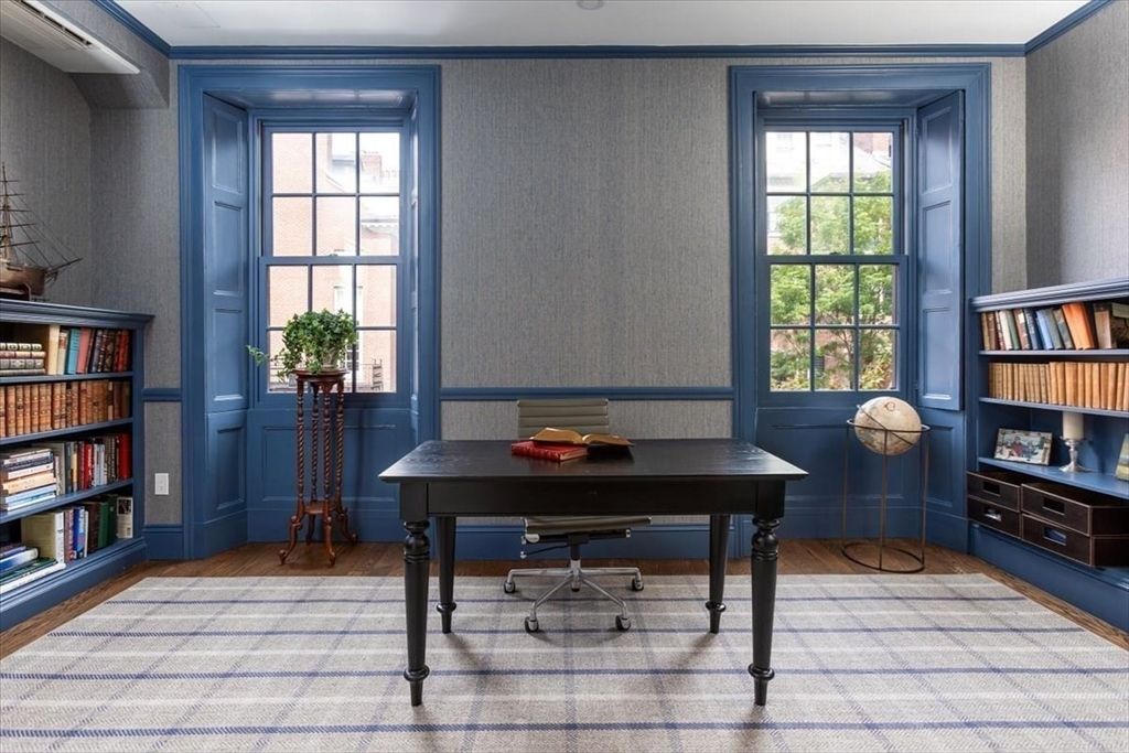 Home Office, Interior, Wood Texture Flooring