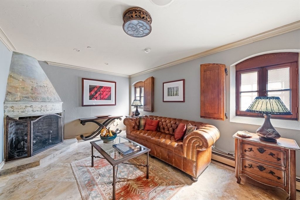 Fireplace, Interior, Living room, Recessed Lighting