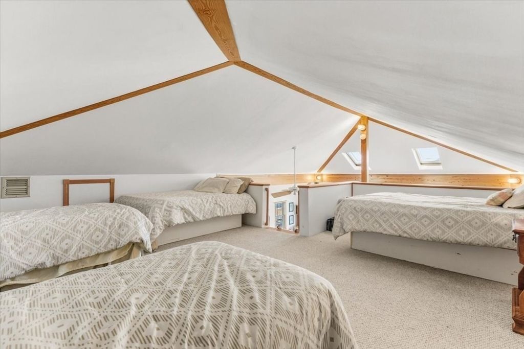 Bedroom, Interior, Wooden Beams