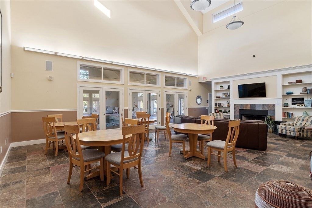Dining room, Fireplace, Interior, Living room