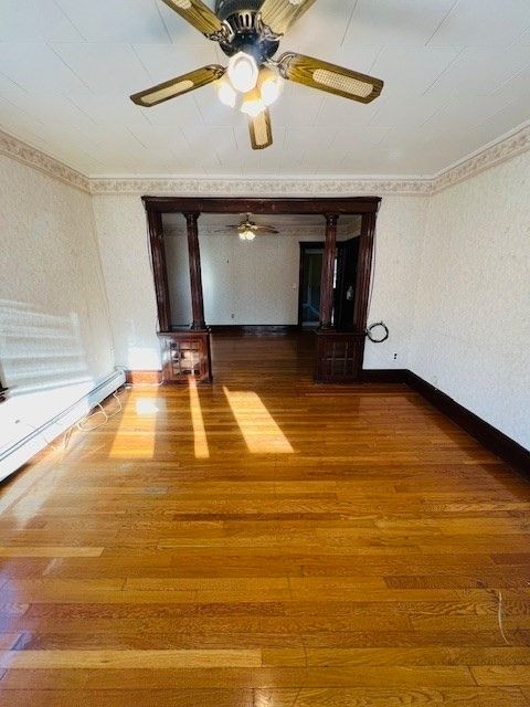 Empty room, Interior, Wood Texture Flooring