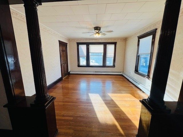 Empty room, Interior, Wood Texture Flooring