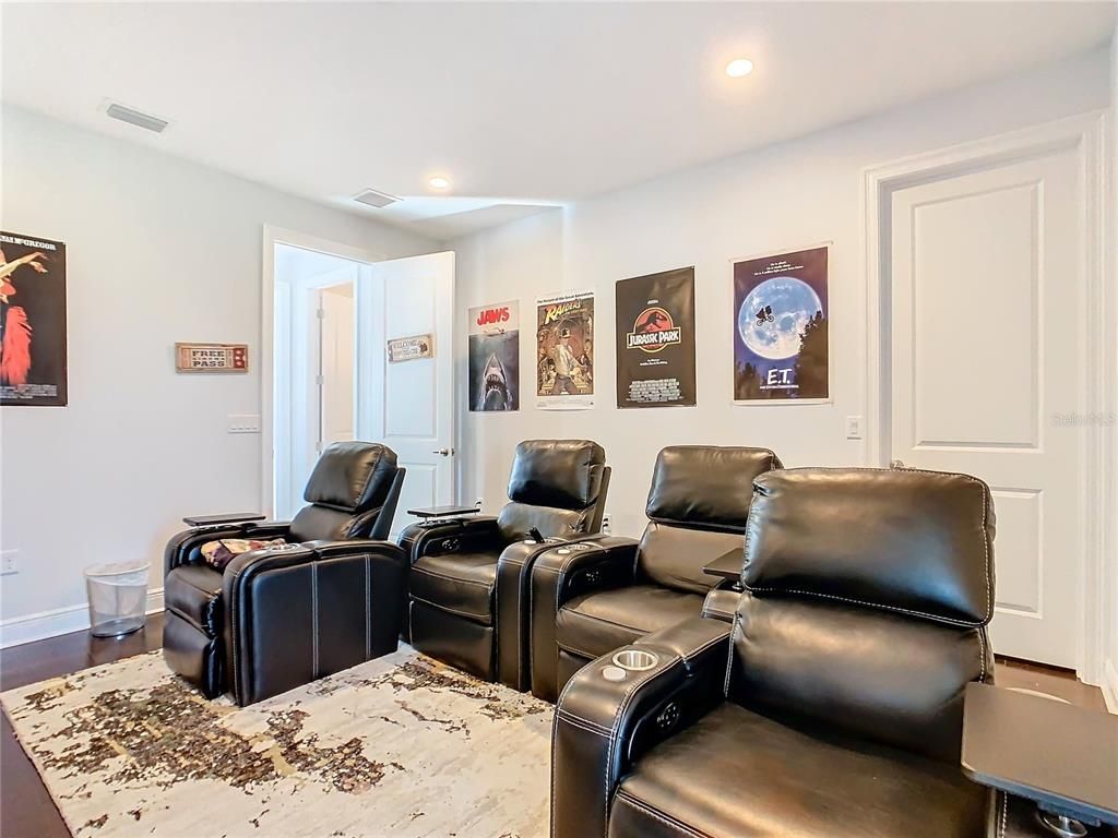 Home Theatre Room, Interior, Recessed Lighting, Theatre Room