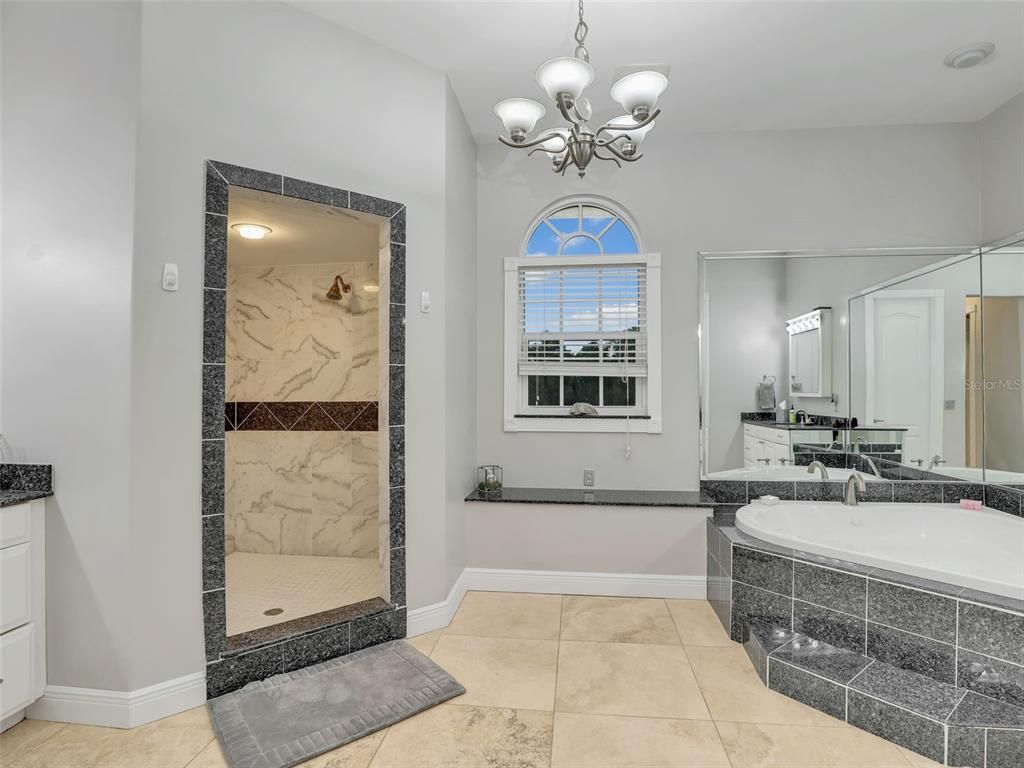 Bathroom, Chandelier, Interior, Marble Walls