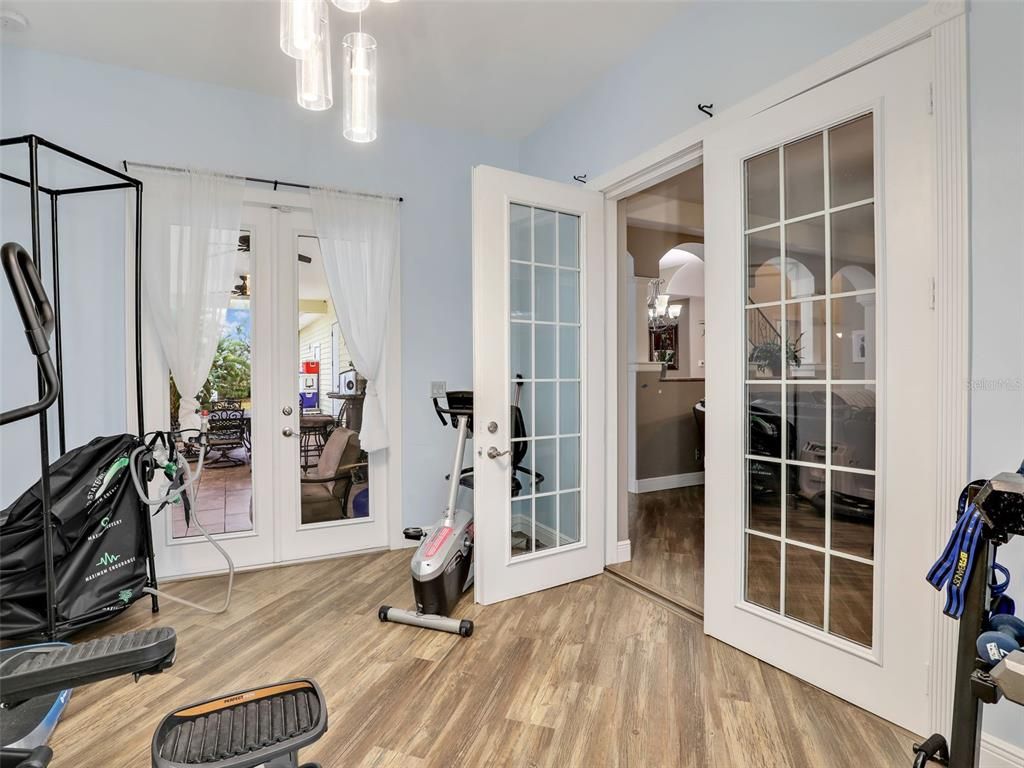 Fitness Equipment, Interior, Wood Texture Flooring