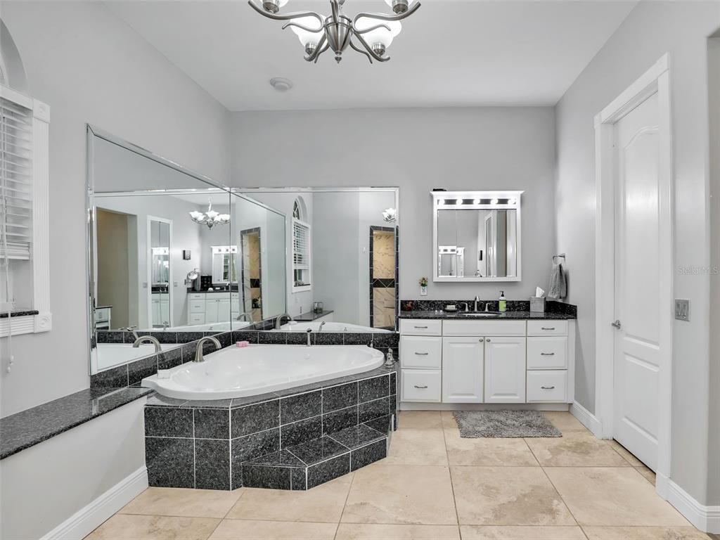 Bathroom, Chandelier, Dual Sink Vanities, Interior