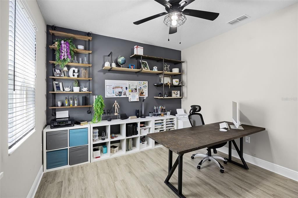 Home Office, Interior, Wood Texture Flooring