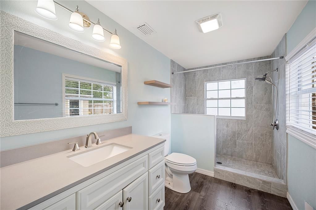 Bathroom, Interior, Wood Texture Flooring