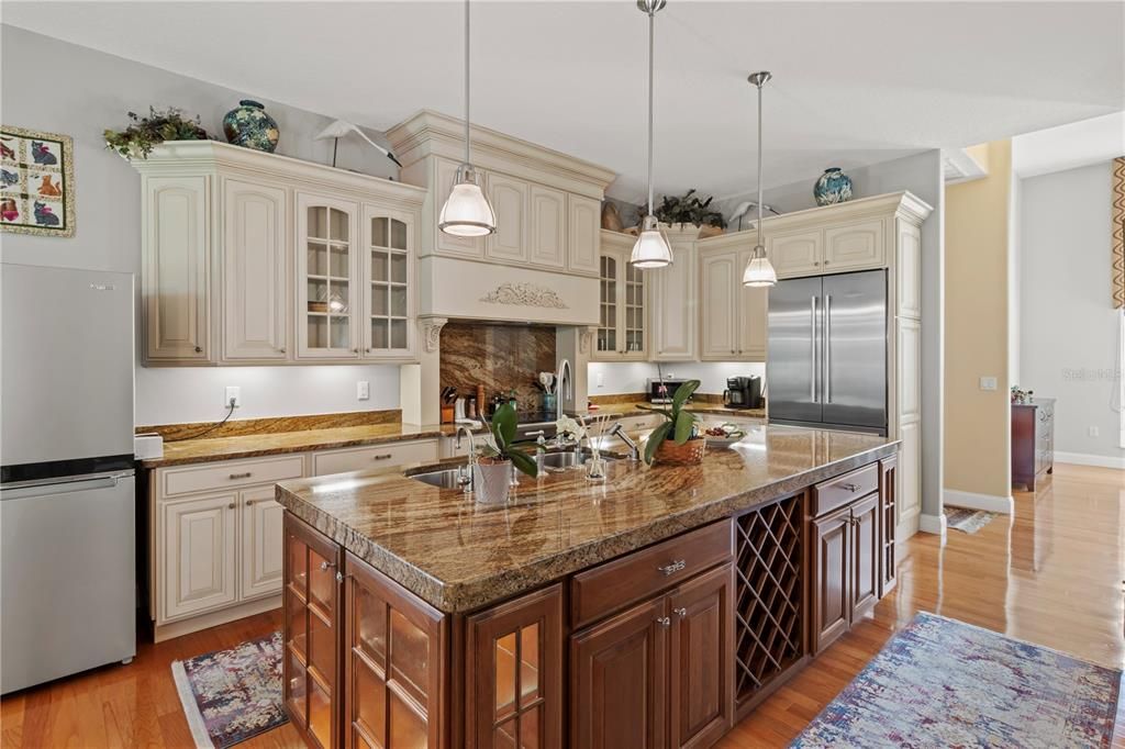 Interior, Kitchen, Pendant Lights, Stainless Steel Appliances, Wood Texture Flooring