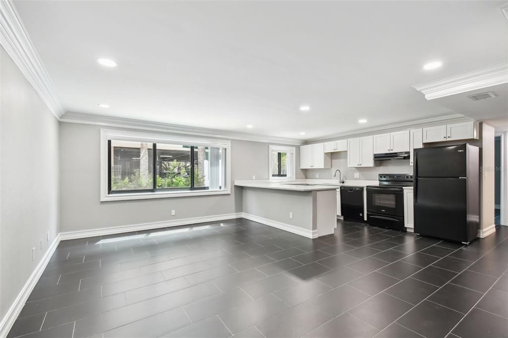 Interior, Kitchen, Recessed Lighting, Stainless Steel Appliances