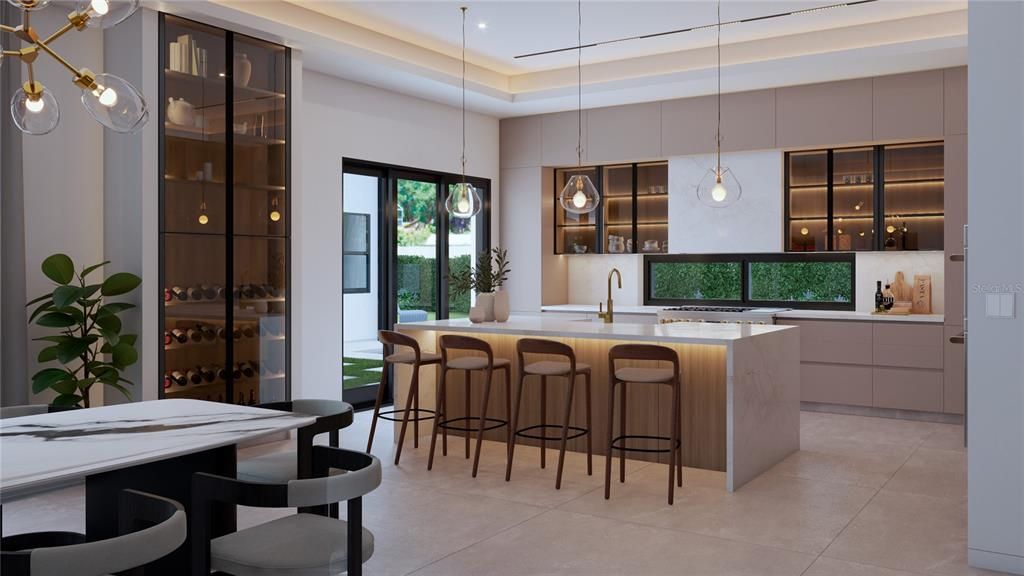 Interior, Kitchen, Pendant Lights