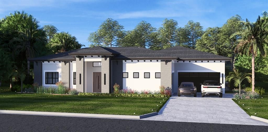 Attached, Exterior, Facade, Mediterranean