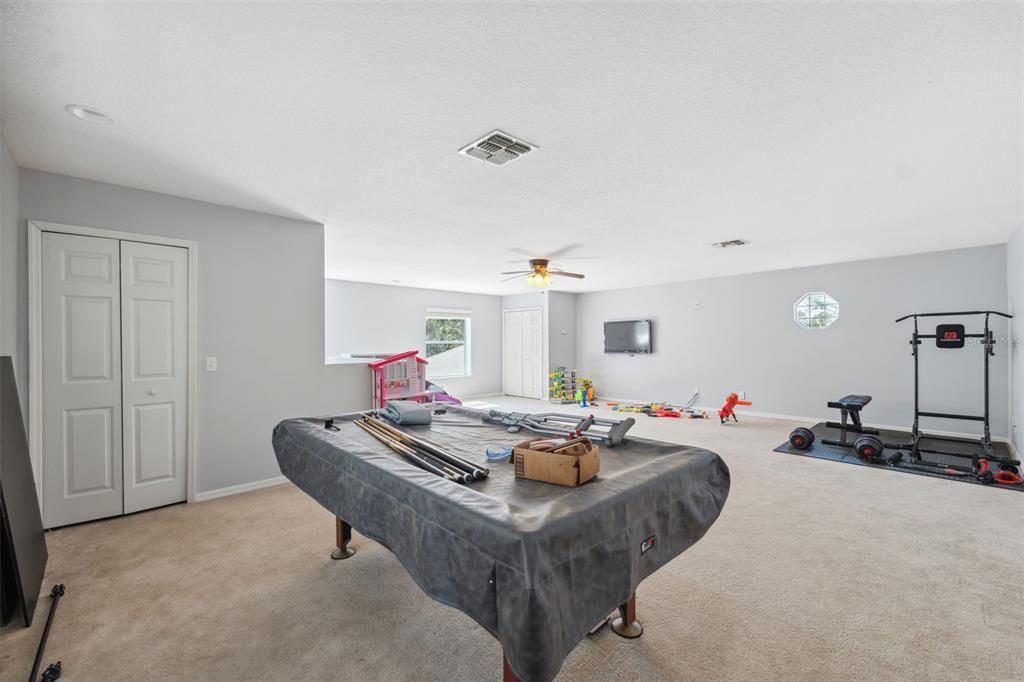 Fitness Equipment, Game Room, Interior, Recessed Lighting