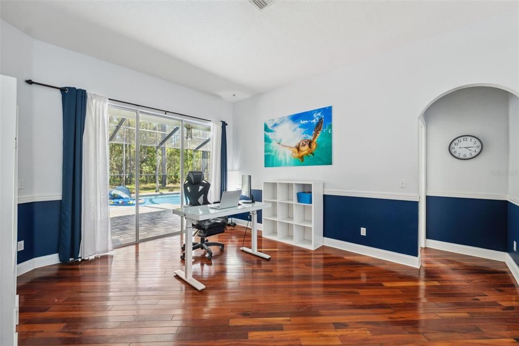 Home Office, Interior, Wood Texture Flooring