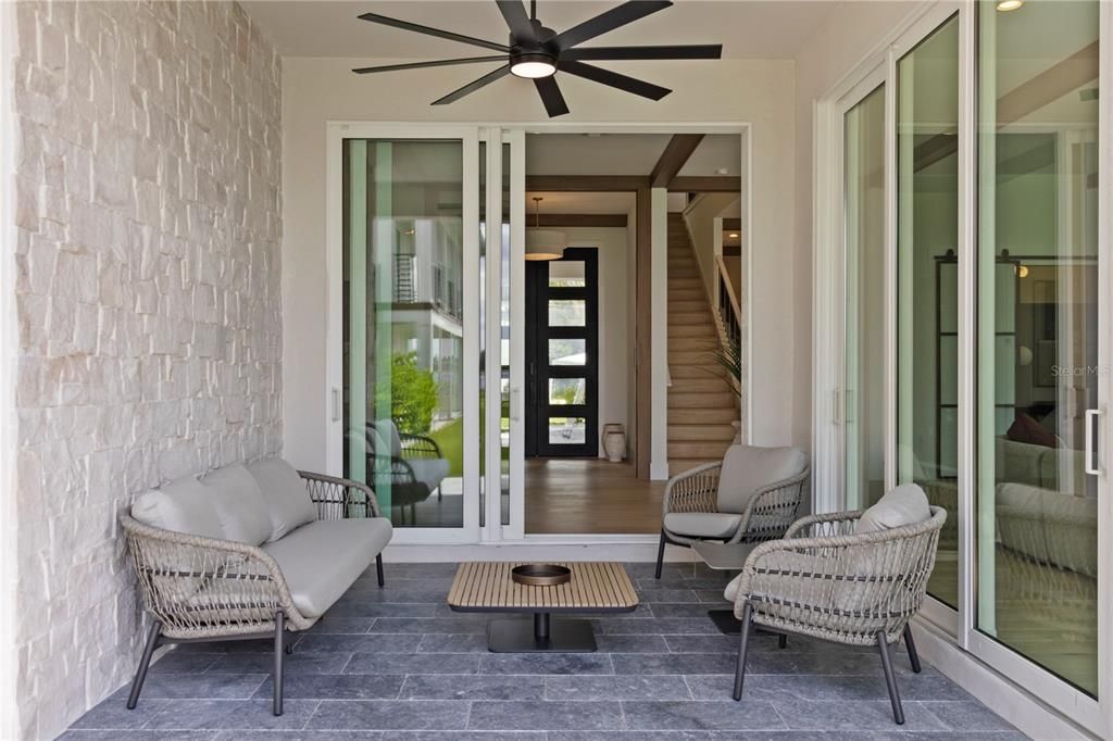 Exterior, Wood Texture Flooring