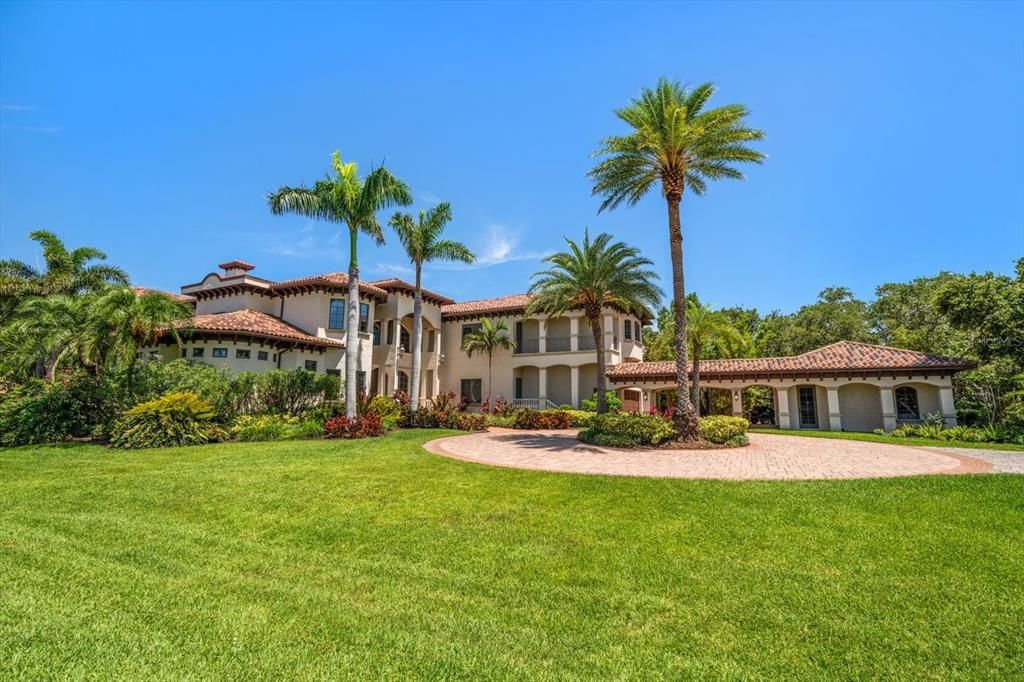 Attached, Backyard, Exterior, Facade, Mediterranean