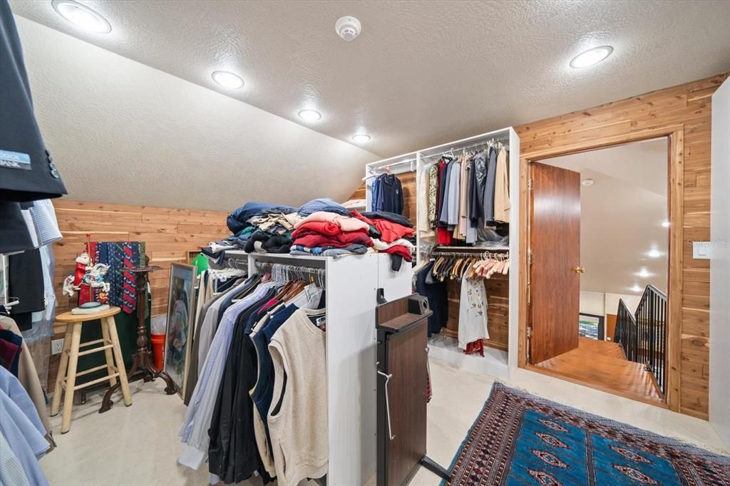 Interior, Recessed Lighting, Walk-in Closets, Wooden Walls