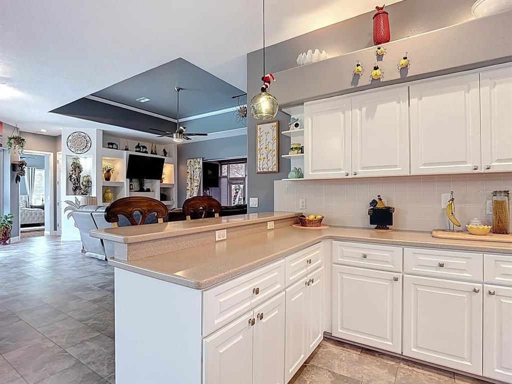 Dining room, Interior, Kitchen, Pendant Lights, Recessed Lighting
