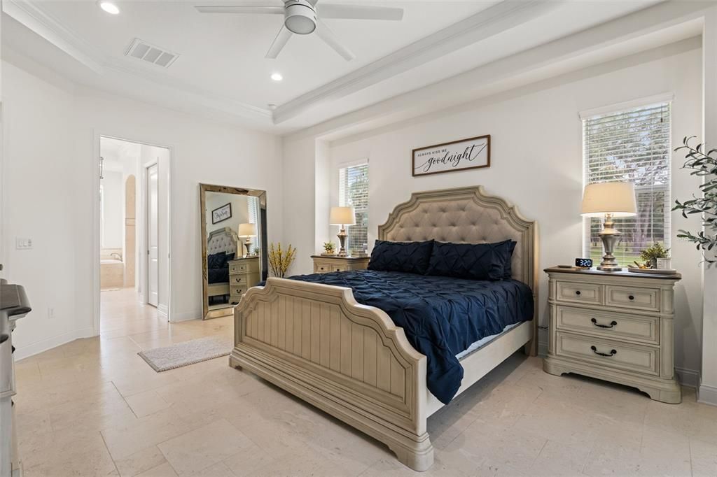 Bedroom, Interior, Recessed Lighting