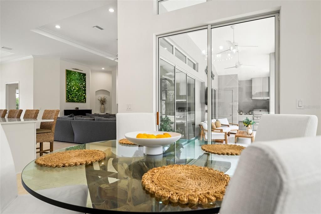 Dining room, Interior, Living room, Recessed Lighting