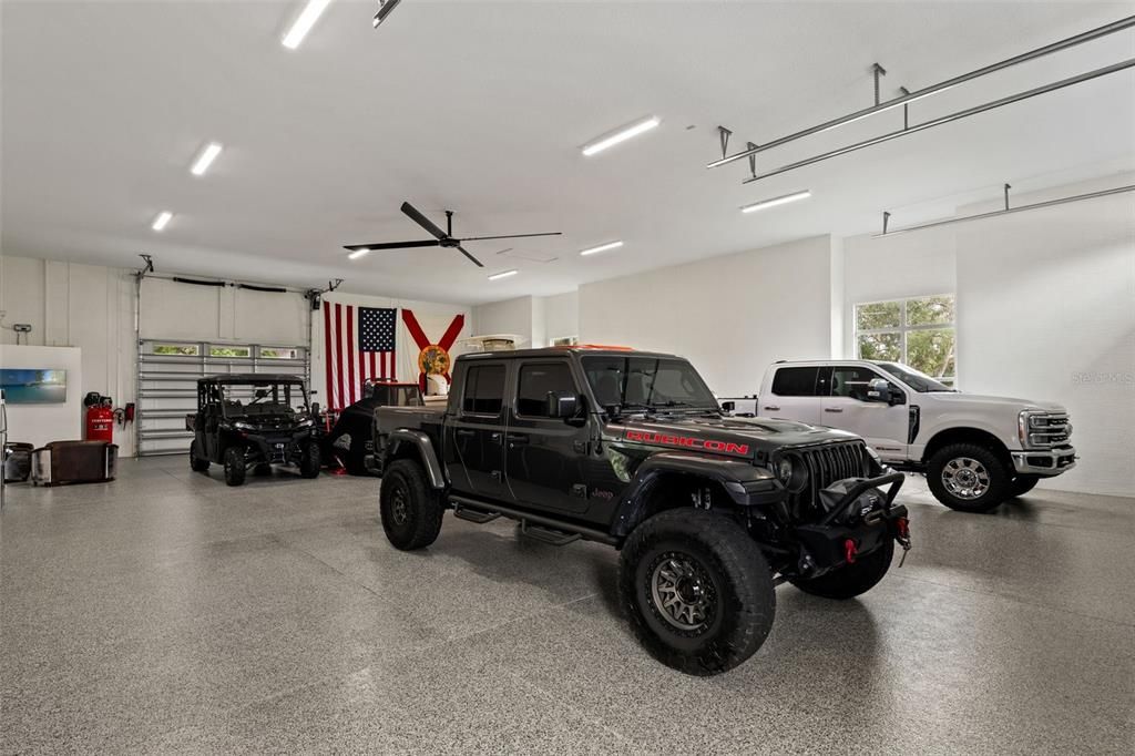 Garage, Interior, Recessed Lighting