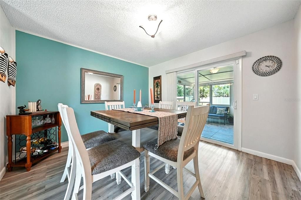 Dining room, Interior, Wood Texture Flooring