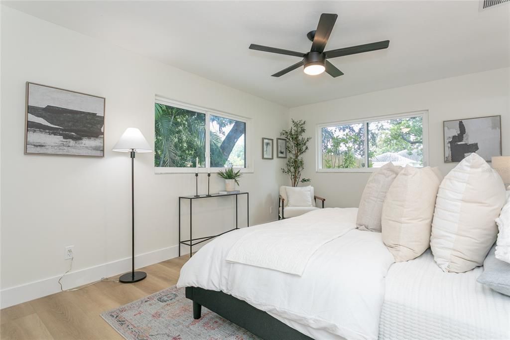 Bedroom, Interior, Wood Texture Flooring