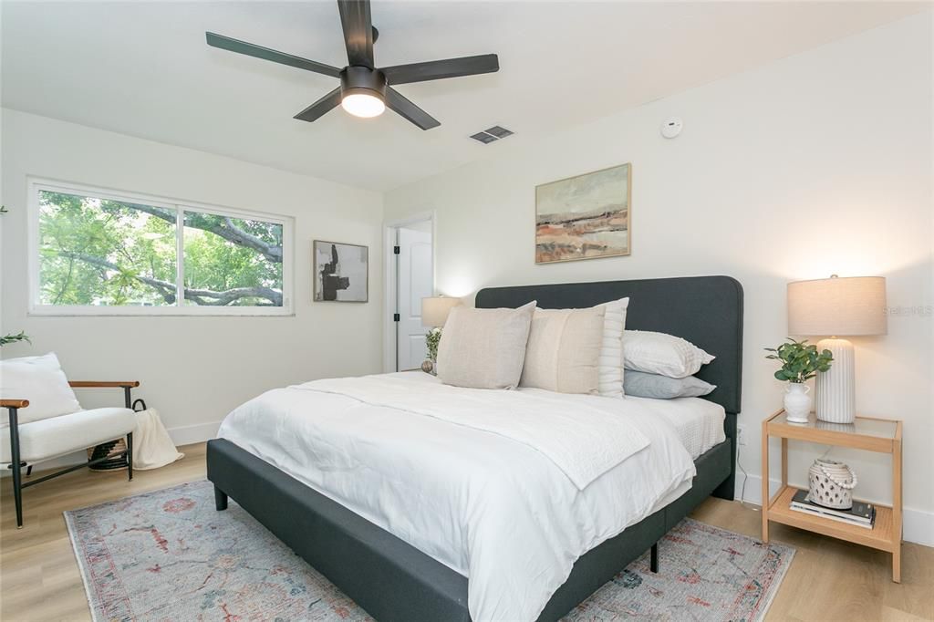 Bedroom, Interior, Wood Texture Flooring