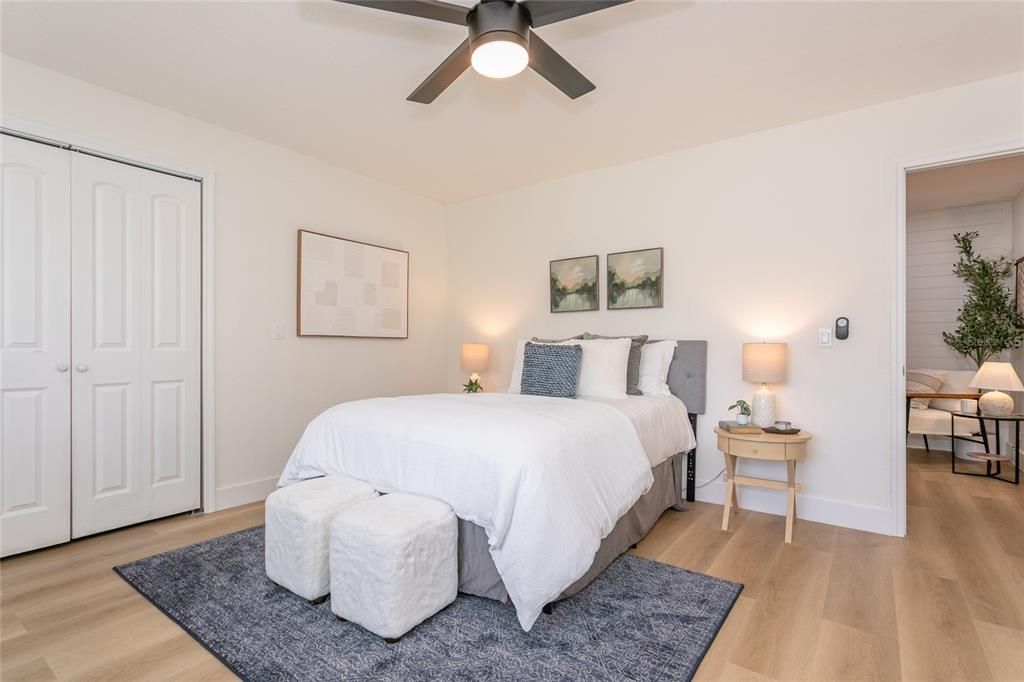 Bedroom, Interior, Wood Texture Flooring