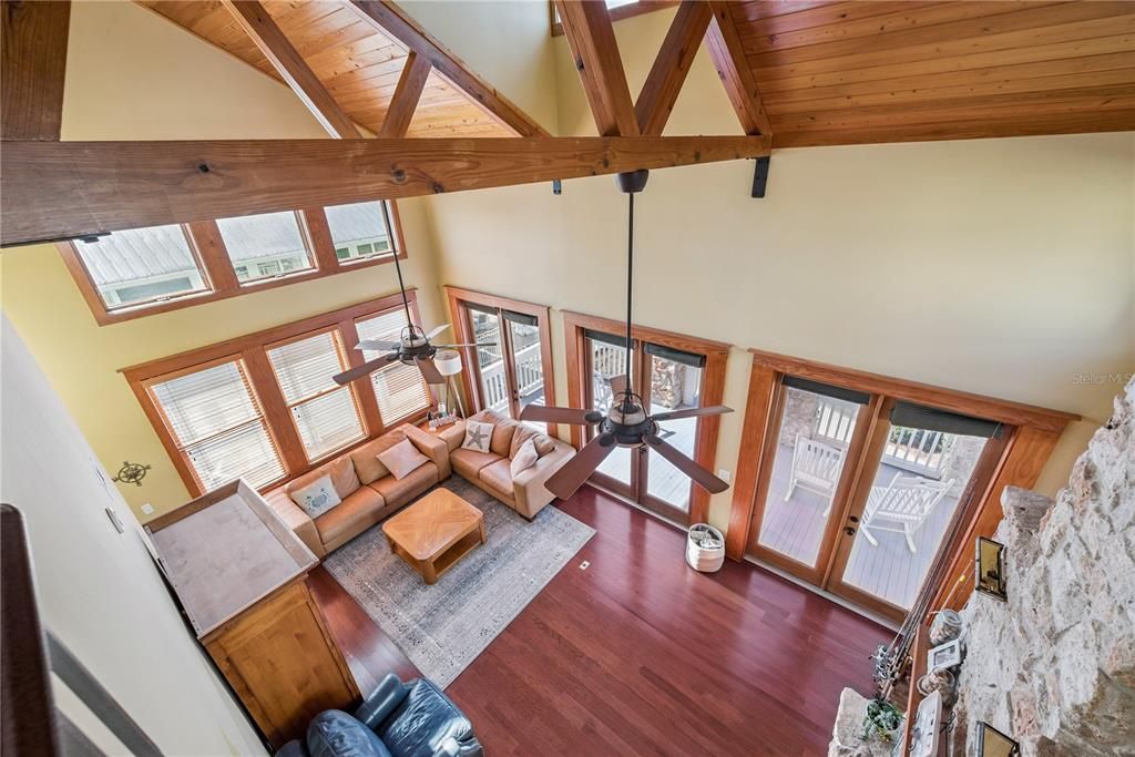 Interior, Living room, Wooden Beams, Wooden Ceilings, Wood Texture Flooring