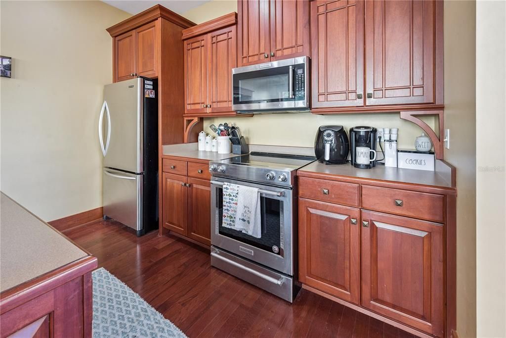 Interior, Kitchen, Wood Texture Flooring
