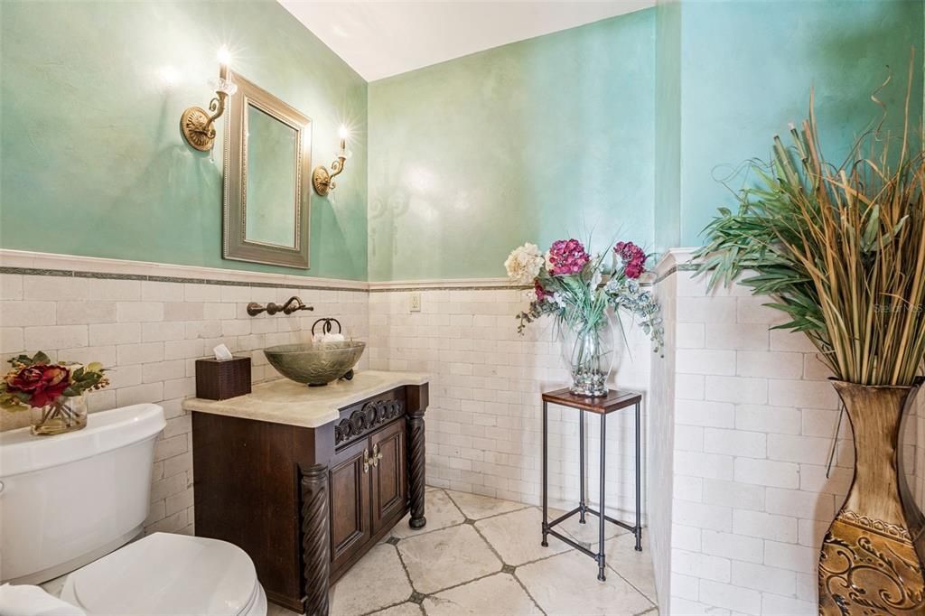 Bathroom, Interior, Stone Walls