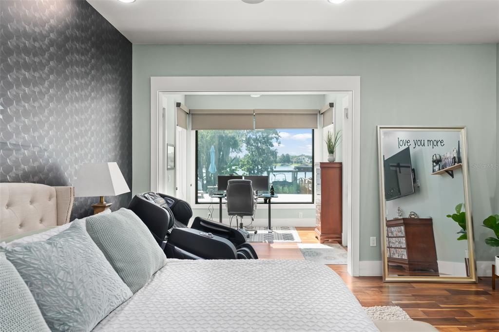 Bedroom, Home Office, Interior, Wood Texture Flooring