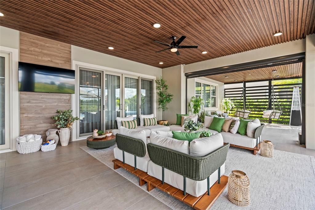 Interior, Living room, Recessed Lighting