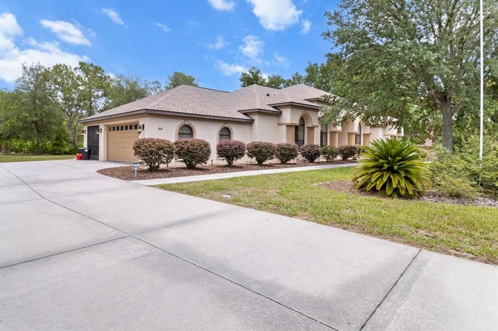 Attached, Backyard, Exterior, Facade, Brick Facade, French Provincial