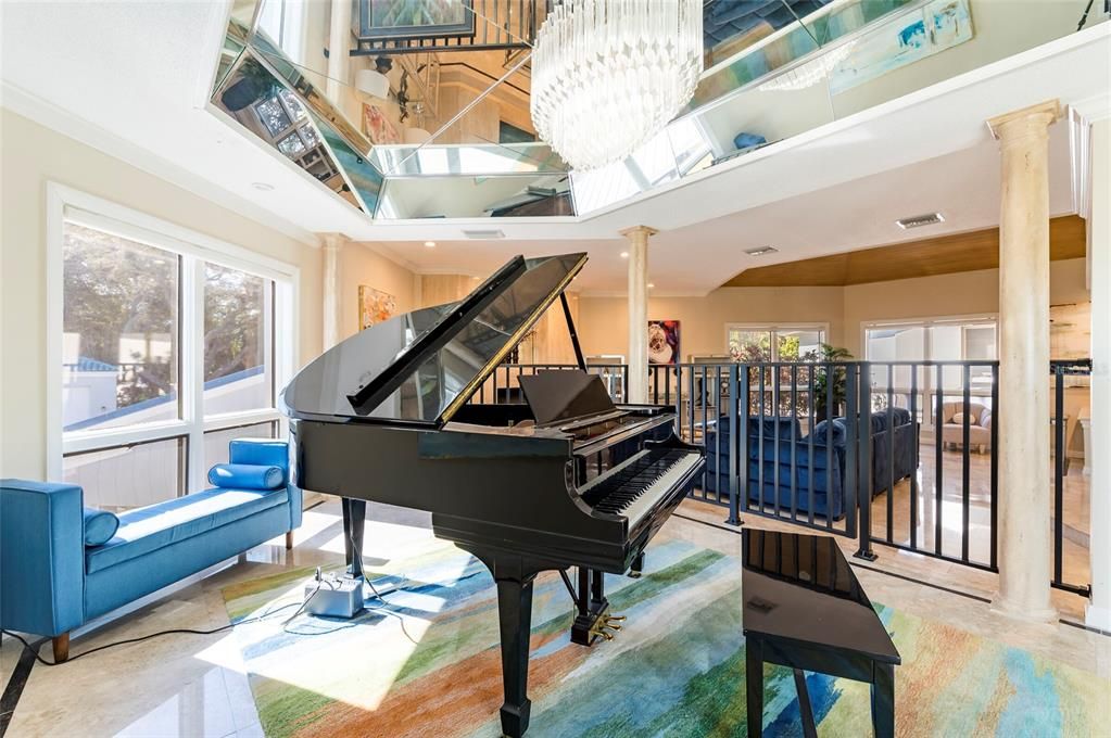 Interior, Piano, Recessed Lighting