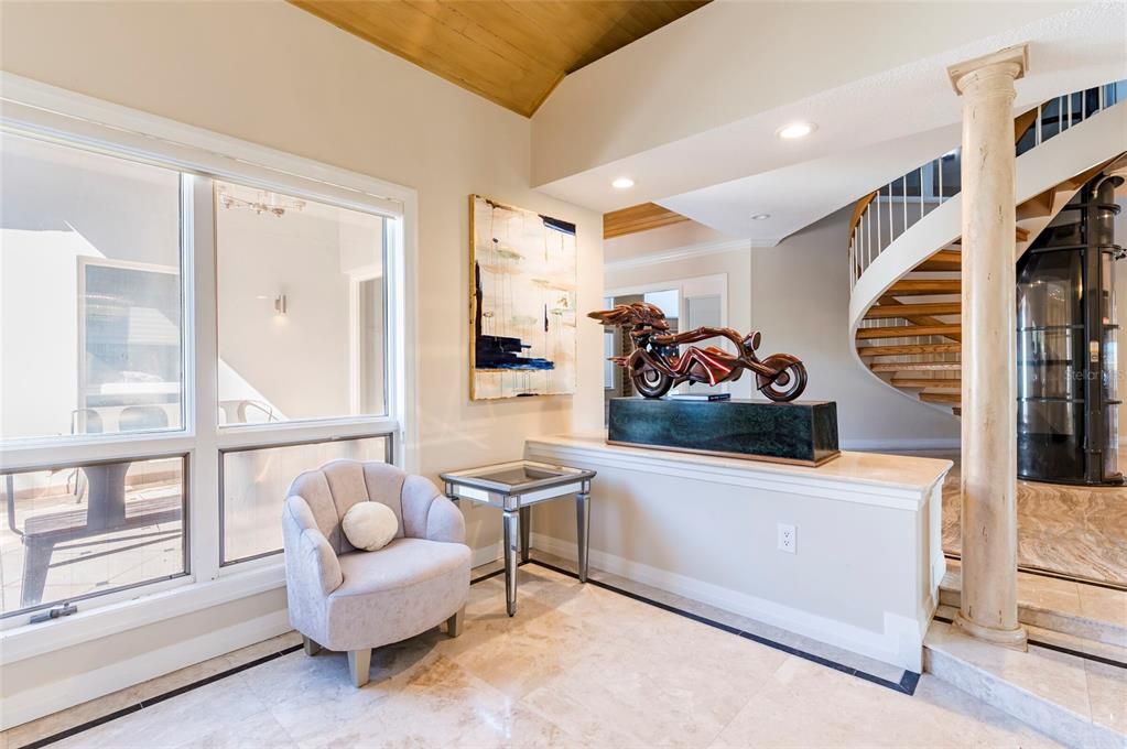 Interior, Recessed Lighting, Wooden Ceilings