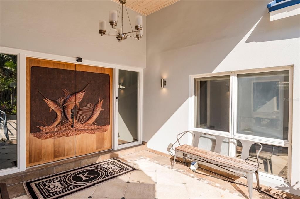 Chandelier, Exterior, Interior