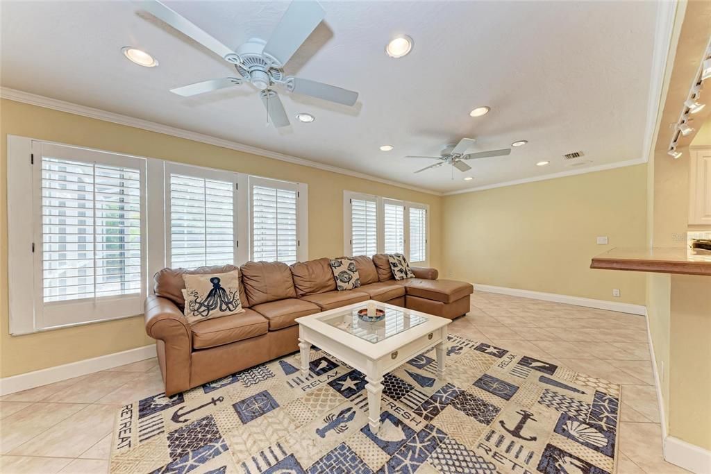Interior, Living room, Recessed Lighting