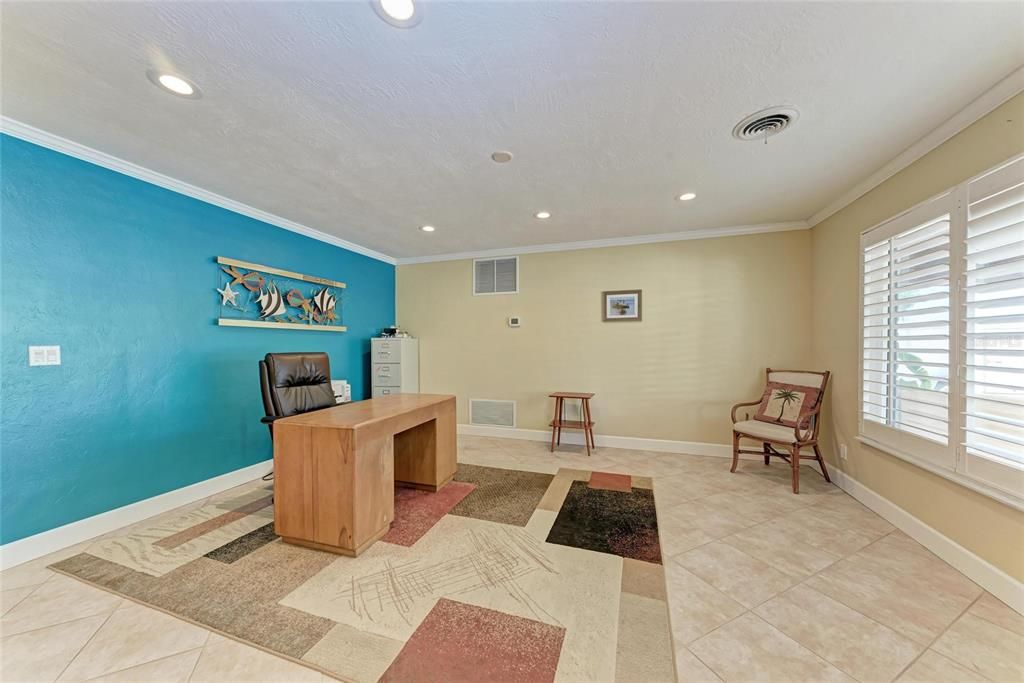 Home Office, Interior, Recessed Lighting