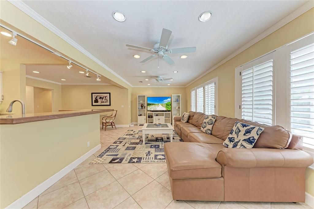 Interior, Living room, Recessed Lighting