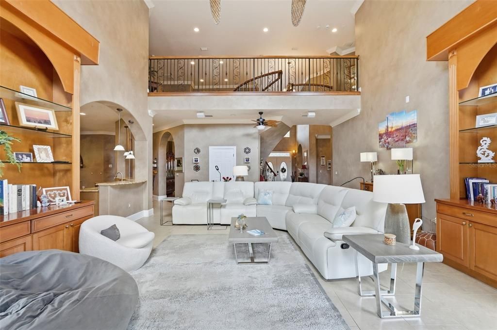 Interior, Living room, Recessed Lighting