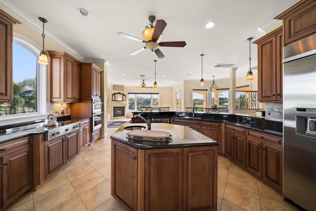 Interior, Kitchen, Pendant Lights, Recessed Lighting, Stainless Steel Appliances