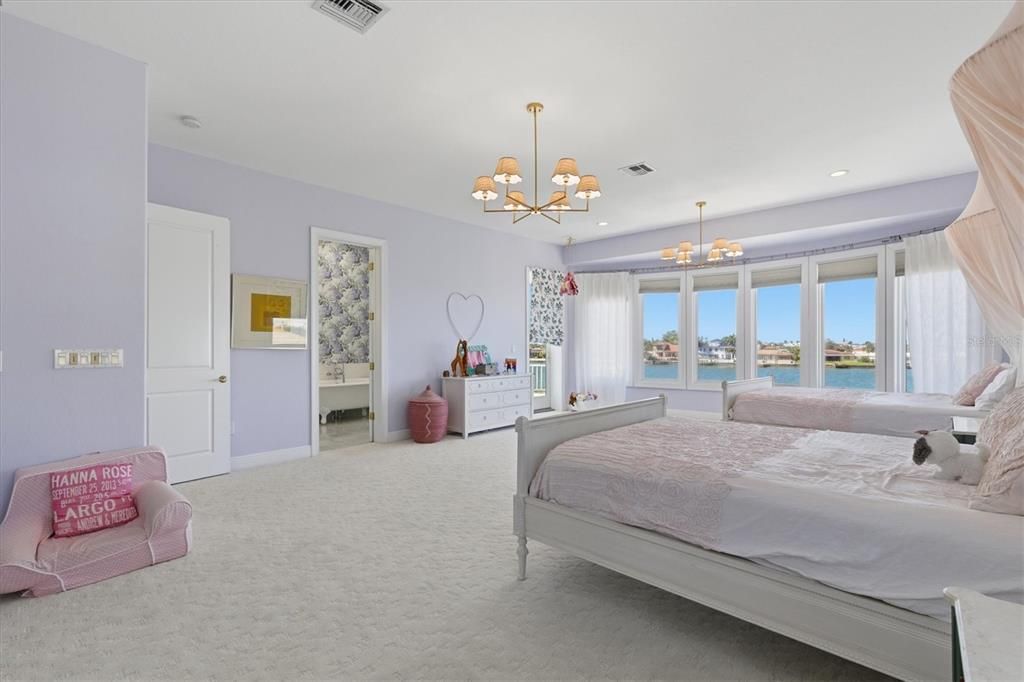 Bedroom, Chandelier, Interior, Recessed Lighting, Water