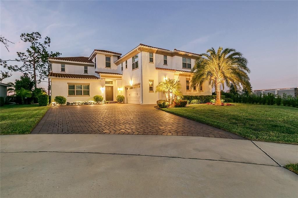 Attached, Backyard, Exterior, Facade, Mediterranean