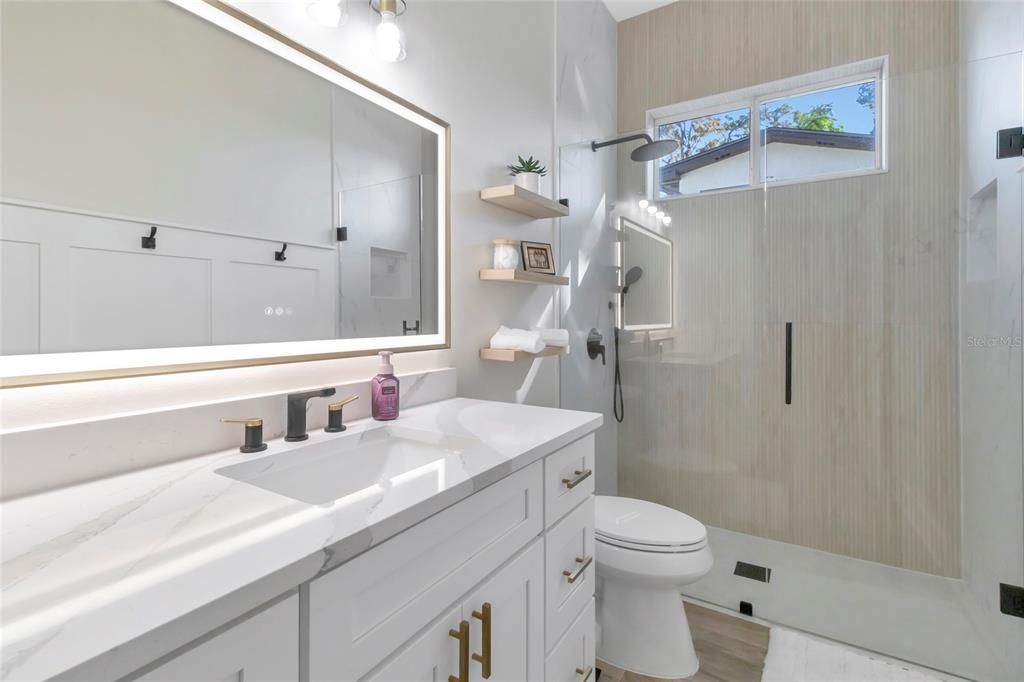 Bathroom, Glass Shower, Interior