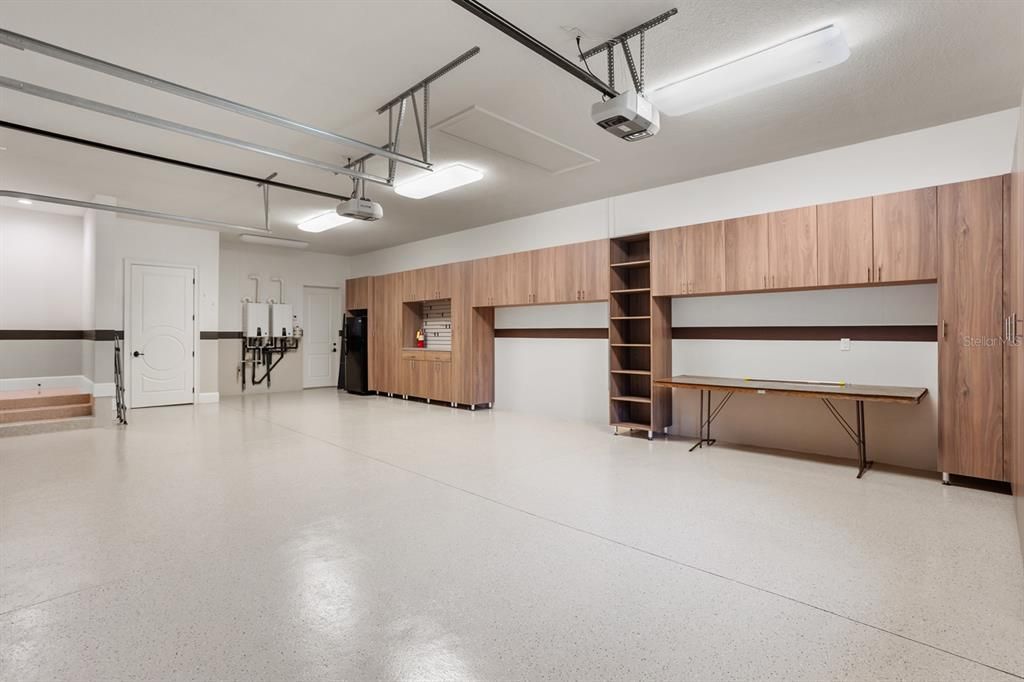 Garage, Interior, Wooden Walls